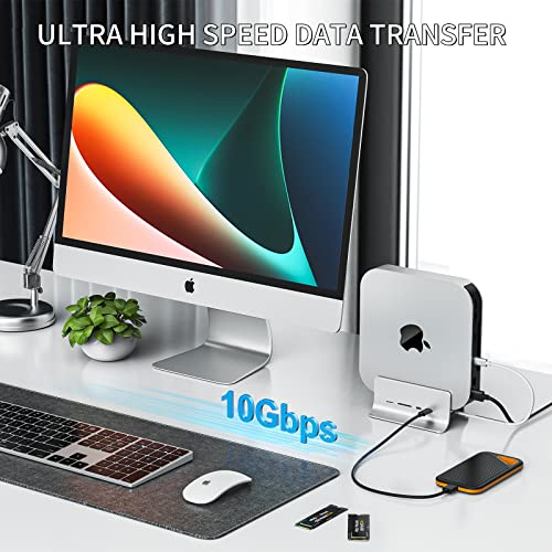 Minisopuru 5-in-1 USB C Hub BD201A USB 3.0 Type C Aluminum Mac Mini Dock