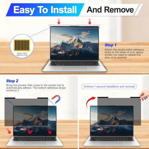 Verponity 16 Inch Magnetic Laptop Privacy Filter Matte Anti-Glare