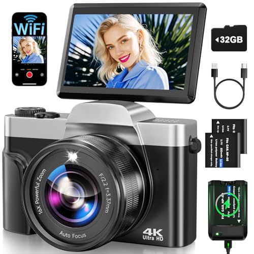 AUREAPIX Compact Digital Camera DC103 64MP 4K 16:9 CMOS