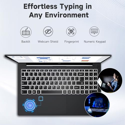 NIMO 17.3" FHD Laptop, Intel Core i3-1215U, 16GB RAM, 512GB SSD, Windows 11, HDMI, USB-C, Bluetooth 5.2, 1080p