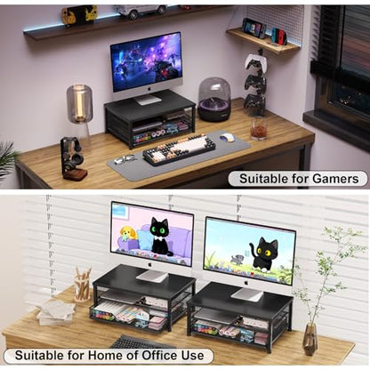 OPNICE 14 x 9.1 x 5.6 inches Computer Monitor Stand with Drawer