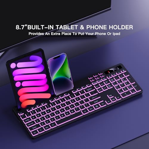 Soueto Keyboard Wireless WK713 USB-A Tactile QWERTY Black Plastic 116 Keys