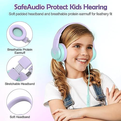 Candy Bila 1X BH03 Over Ear Headphones 85dB Volume Limiting Wired