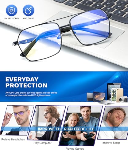 ANYLUV Medium AN4528-1 Blue Light Blocking Reading Glasses