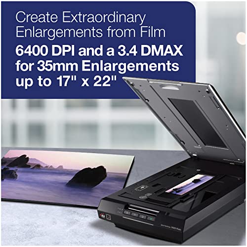 Epson 22.5"D x 7.5"W x 14.5"H Perfection V600 Film Scanner 9600 dpi USB CCD