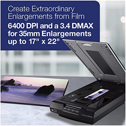 Epson 22.5"D x 7.5"W x 14.5"H Perfection V600 Film Scanner 9600 dpi USB CCD