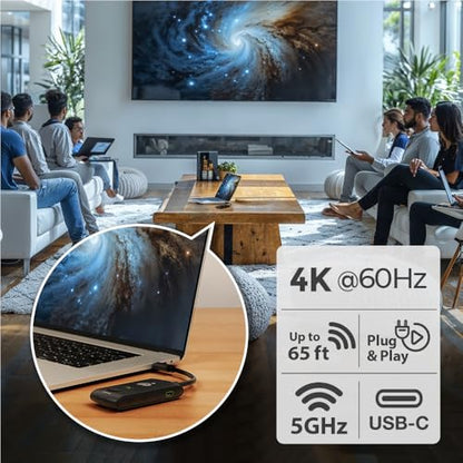 IOGEAR 8 x 6 x 3.5 inches GW4KHDCKIT 4K Resolution Wireless Transmitter and Receiver