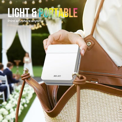 Nelko 5.51"x9.45" PP03 Inkjet Portable Mini Color Photo Printer