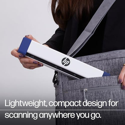 HP PS100W Portable Document Scanner - Wi-Fi, 300 DPI - Compact Document Scanner