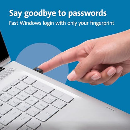 Kensington 0.8 x 0.6 x 0.4 inches USB-A Fingerprint Key Reader K67977WW