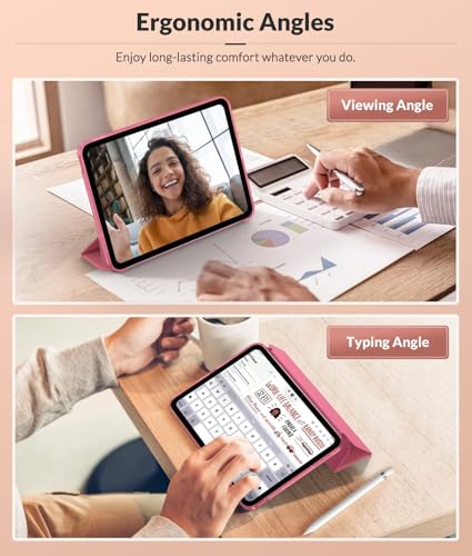 MoKo iPad Case 11th Gen 2025/10th Gen 2022 A3354/A3355/A3356/A2696/A2757/A2777 Soft TPU Case with Auto Sleep/Wake Feature