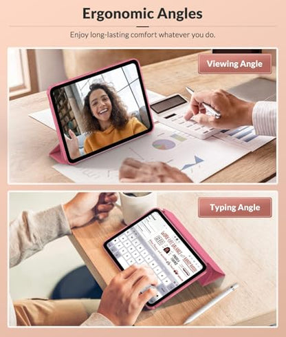 MoKo iPad Case 11th Gen 2025/10th Gen 2022 A3354/A3355/A3356/A2696/A2757/A2777 Soft TPU Case with Auto Sleep/Wake Feature
