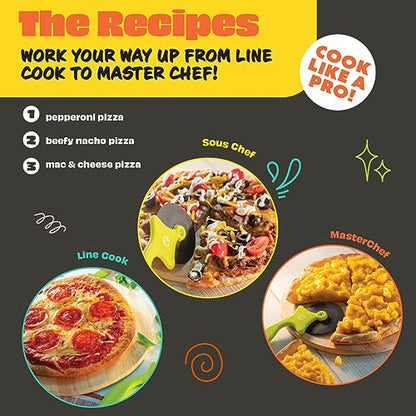 MasterChef Junior Pizza Cooking Set 56301 1 Count Cooking Tools Kitchen Supplies