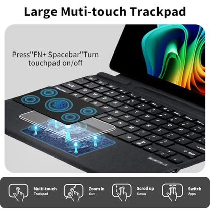 Sooguard Surface Pro Keyboard 11/10/9/8/X Bluetooth Backlit Keyboard with Multi-Touch Trackpad