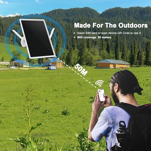OuOudoit Solar 4G Router 150Mbps LTE 802.11n Dual-Band Wi-Fi 50m Range