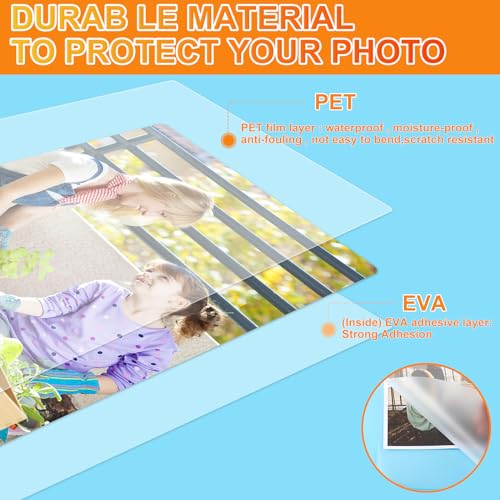 CAREGY 300 Pack Thermal Laminating Pouches 3 Mil 9 x 11.5 Clear Sheets Office and School Supplies