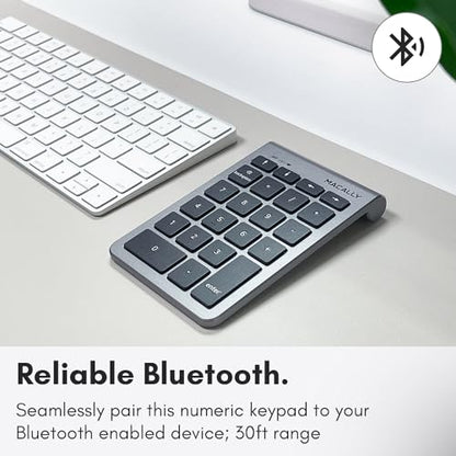 Macally BTNUMKEY22 Wireless Numeric Keypad QWERTY MacOS Bluetooth