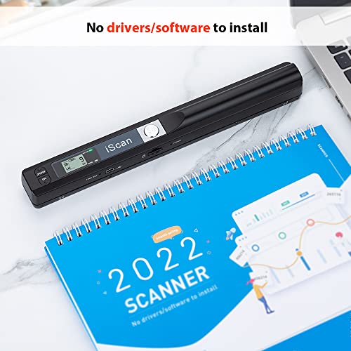 Hczrc Handheld Portable Scanner Model Hczrc-1 900 DPI USB Document Scanner
