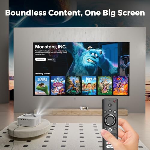 Lisowod 8" x 5" x 9" L61Pro Native 1080P Projector 4K Support LCD