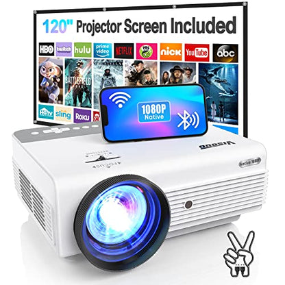 Visoud 1 Count V6-N 1920 x 1080 12000 Lumen LCD Portable Projector