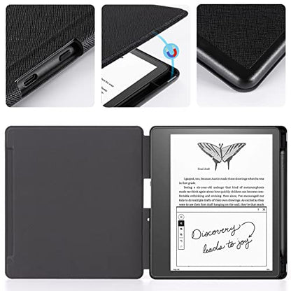 CoBak Case for Kindle Scribe 10.2 inch Fabric Textured Waterproof Cover Design