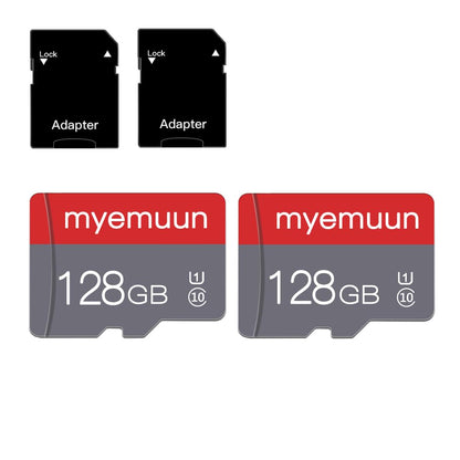 myemuun 128GB Micro Memory Card Class 10 MicroSDXC Red