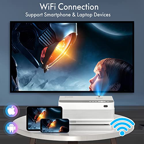 Visoud 12" x 5" x 12" V6 1920 x 1080 9500 Lumen LCD Portable Projector