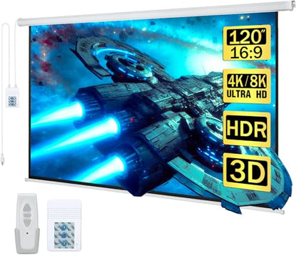 Kayle 120" 16:9 Automatic Motorized Projector Screen