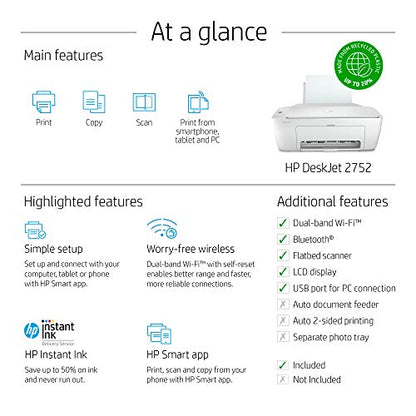HP DeskJet 8RK11A 1200x1200 Inkjet Color All-in-One Printer
