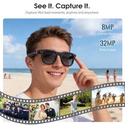Coucur G1 2 Inch 220mAh Smart Glasses with 32GB Storage
