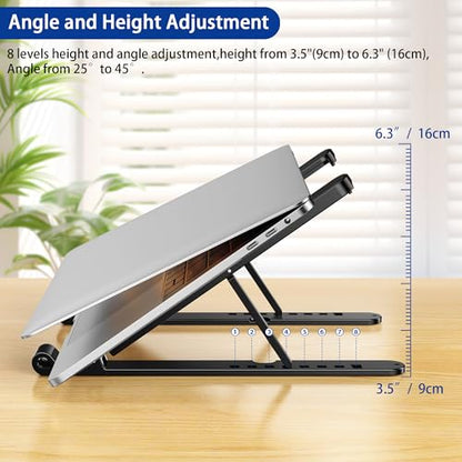 BESIGN 10-14" LS01 Pro Laptop Stand Plastic Folding Adjustable Holder