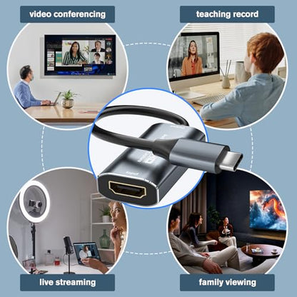 VIXLW U168-1 HDMI Capture Card 1080p USB 3.0 Plug and Play Streaming Video Capture