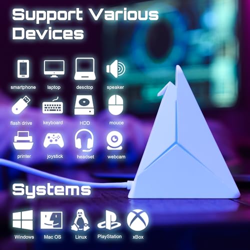 Kokovolta 4-Port H3002 USB Hub USB 3.0 5Gbps White Networking Hub
