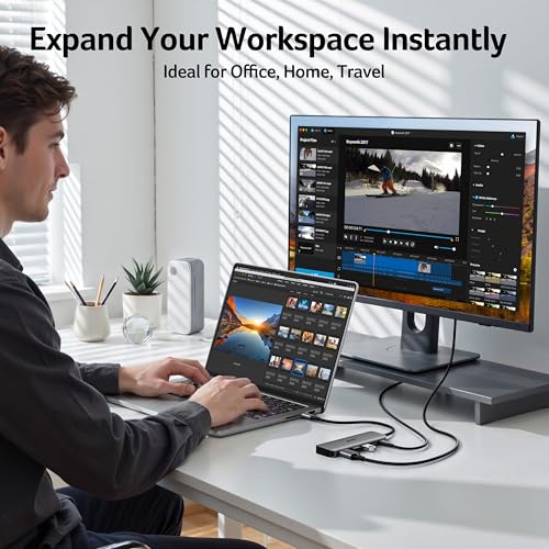 Acer 5-in-1 ODK5U0 USB-C Hub, 4K@60Hz Output, 100W Power Delivery, USB 3.0, Aluminum