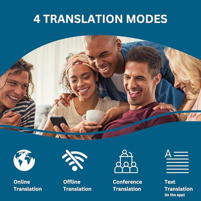 Enence V3 Pocket Language Translator Device, 4.92 x 2.64 x 1.5 inches, 2.92 ounces, Lithium Ion Battery