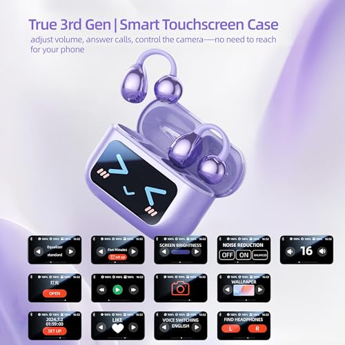 otinsile M100 Wireless Bluetooth Earbuds 20Hz-20kHz 80 Ohms Open Ear Headphones