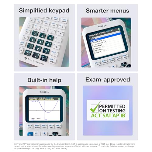Texas Instruments 2.8 Inches TI-84 Evo LCD Graphing Calculator