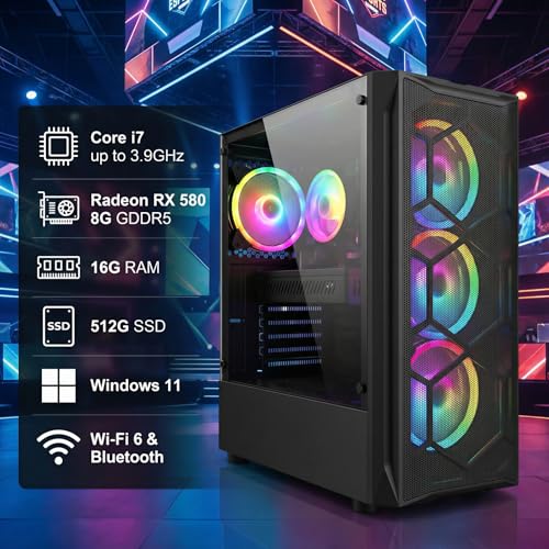 STGAubron 14.96 x 7.87 x 17.52 inches ABR0122 4K 60Hz Computer Tower