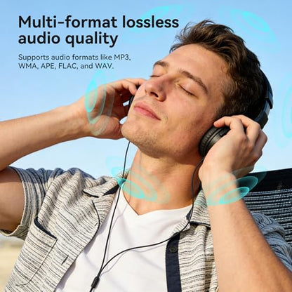 AGPTEK 0.96 Inches A55PL MP3 Player 64GB Storage LED Display FM Radio