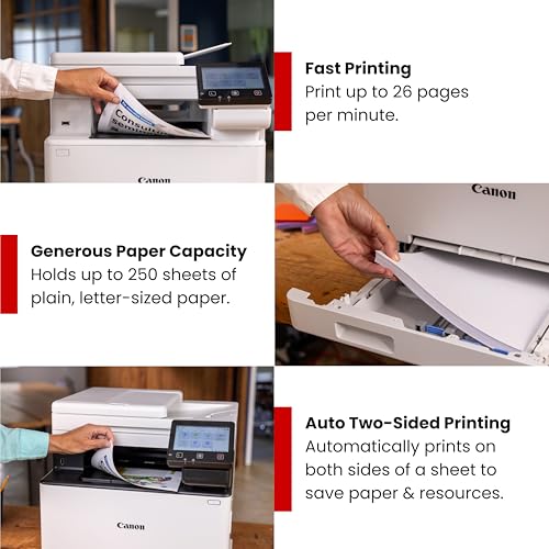 Canon Color imageCLASS MF665Cdw Laser Printer, 600 x 600 dpi, 26 ppm, All-in-One