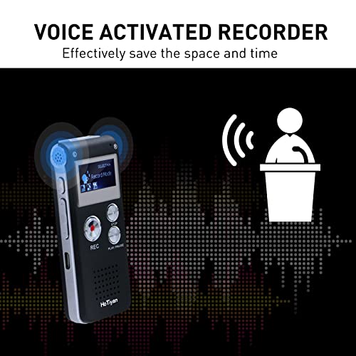 HoTiyan 1.1 Inches H-10001 Digital Voice Recorder USB 2.0 MP3/WAV Audio Recorder