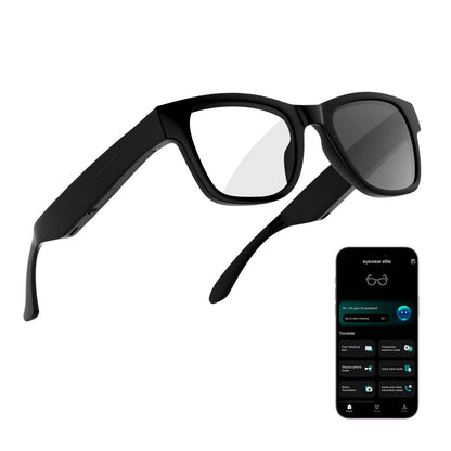 KWENRUN Smart Glasses AI Model B0G4BYN714 Bluetooth - No GPS - Lithium Polymer Battery