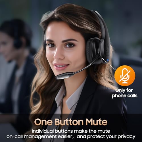 Necode A19 Bluetooth Headset with Microphone - Wireless - On Ear - Black