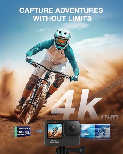 DIGIERA 128GB DGCT100 Micro SDXC Memory Card - Up to 100MB/s Read, 40MB/s Write, Class 10, V30