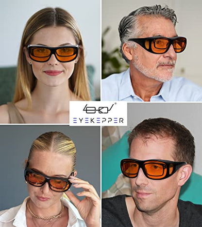 Eyekepper 1 Count DSXM1806-1C01-0-H1- Blue Light Blocking Glasses 61mm Lens Width Full Rim Rectangular