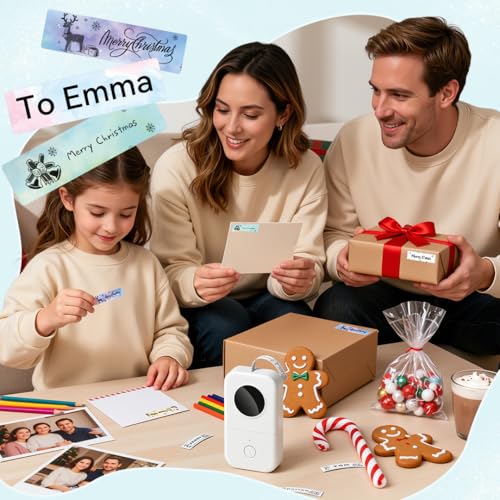 Phomemo Mini Bluetooth Label Maker D30 Monochrome 203 DPI Portable Thermal Printer