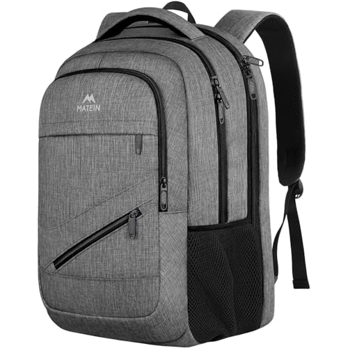 MATEIN 17 Inch 103500GRY Travel Laptop Backpack, Water Resistant TSA Large Computer Business Bag