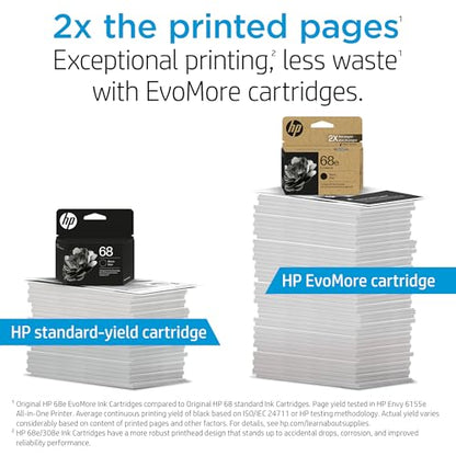 HP Original Black Ink Cartridge 7FP21TN Compatible with Envy 6152e, 6155e, 6552e, 6555e, 6558e