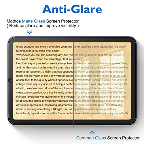 Mothca 8.3 Inch Matte Glass Screen Protector for iPad Mini 6th (2021) & Mini 7 (2024) Model: Pad-8.3mini