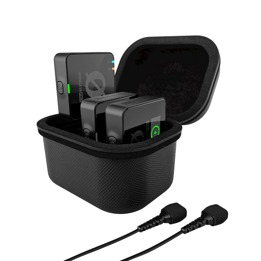 RØDE Wireless PRO Microphone System USB-C, 3.5mm, Omnidirectional Microphone, 2 Channels, 20000 Hz Frequency Response